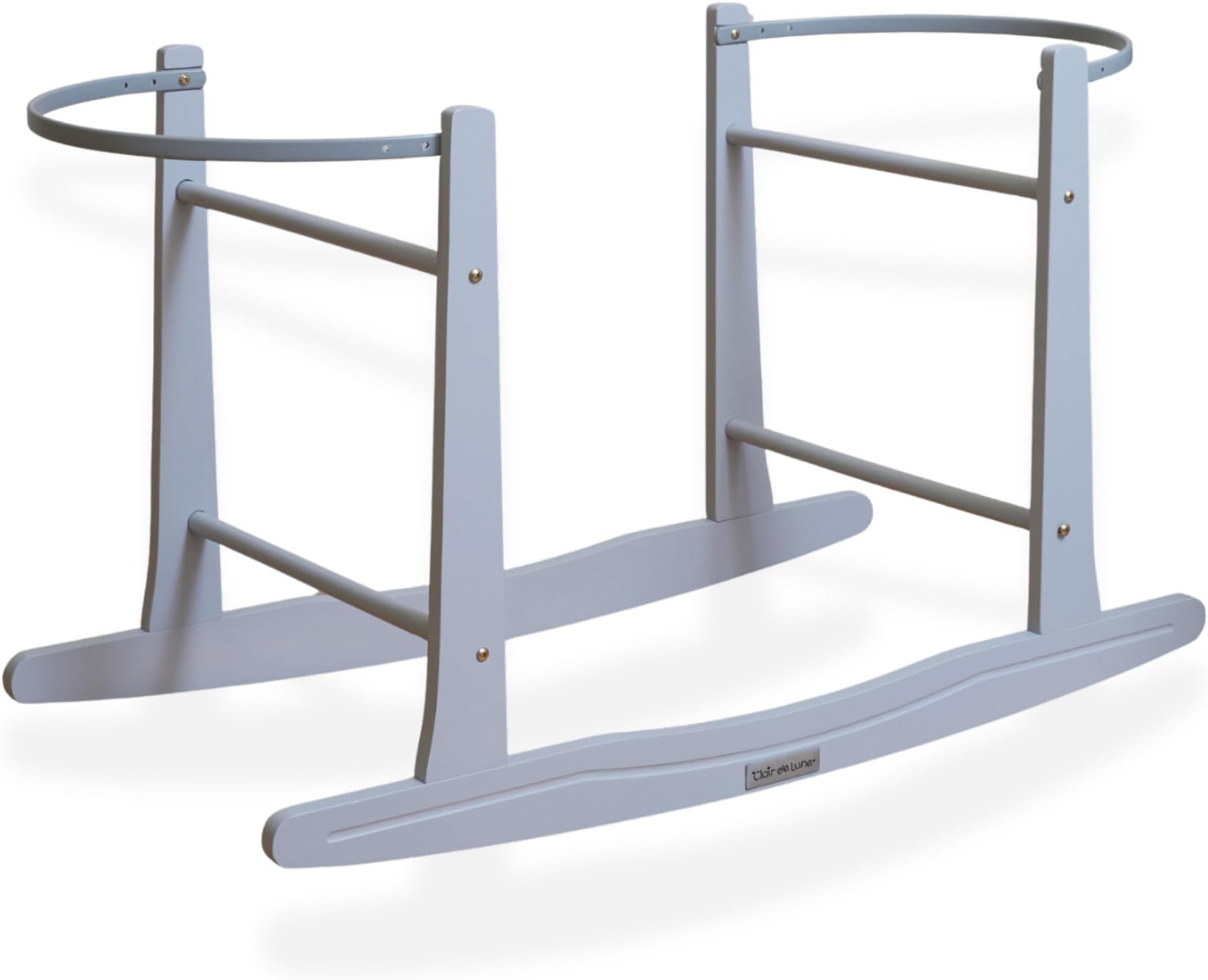 Clair de Lune Rocking Moses Basket Stand - Grey