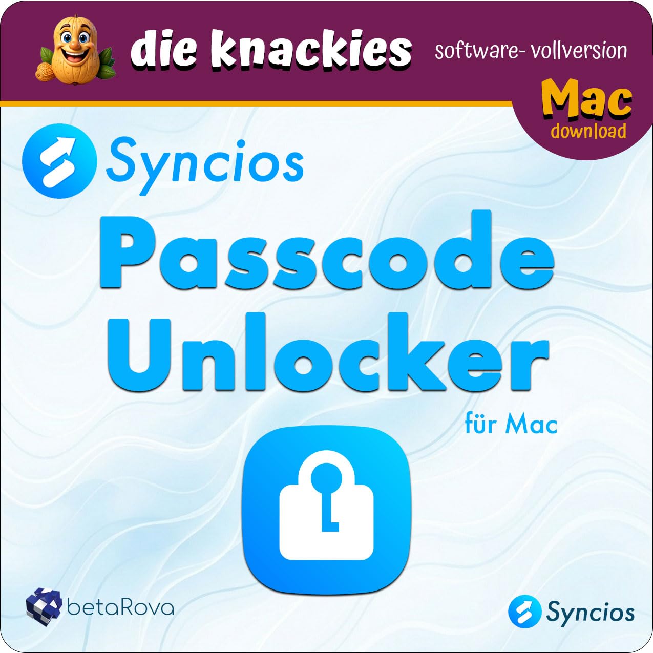 die knackies - Syncios Passcode Unlocker für Mac | Entsperren Software | Bildschirmzeit & MDM sperren umgehen | Deutsch, Fr, En