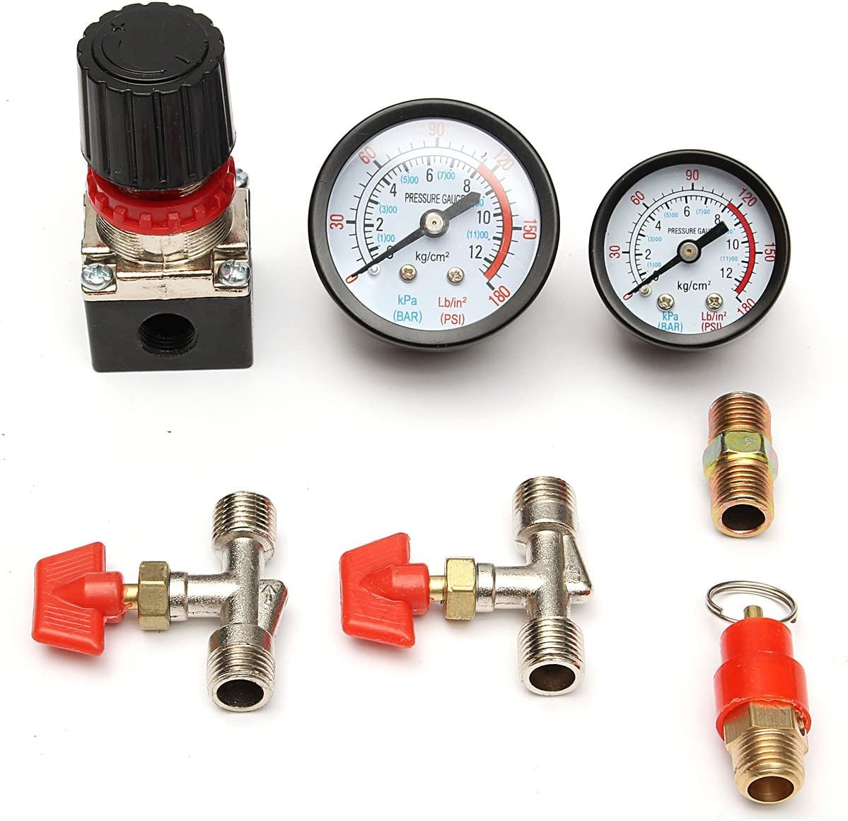 Compressore Aria Con Pressostato E Valvola Di Regolazione - Piccolo E Preciso Per Officina - Foto 4