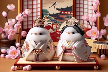 シマエナガの絵 Amazon.co.jp: 開運風水絵画風 インテリア アートお雛様