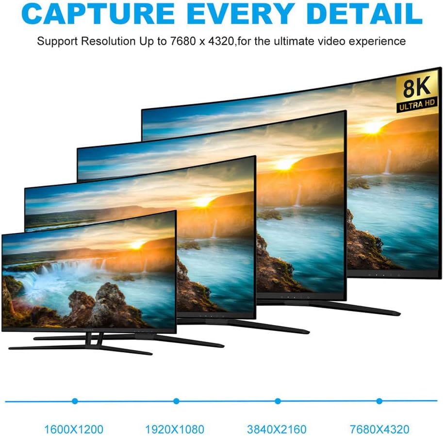 USB-C Type C Female Source to Mini Displayport DP 1.4 Sink HDTV Cable 8K@60hz 4K@120hz for Tablet Phone Laptop