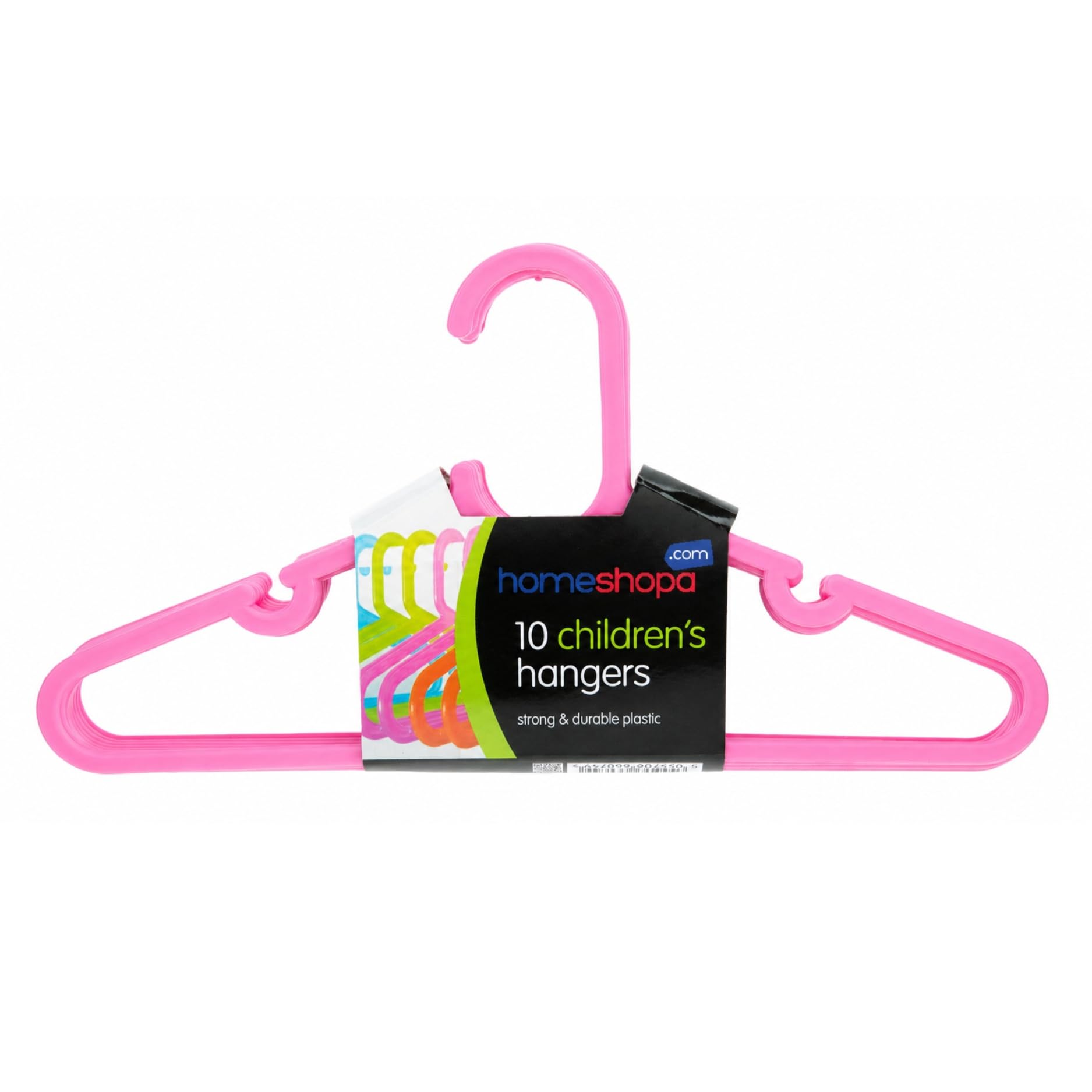 HOMESHOPA Children's Hanger, 10 Pack Pink Plastic Kids Hangers for Clothes, Ultra Thin Space Saving Nonslip Tubular Baby Hangers, Sturdy & Durable Infant Toddler Coat Hangers
