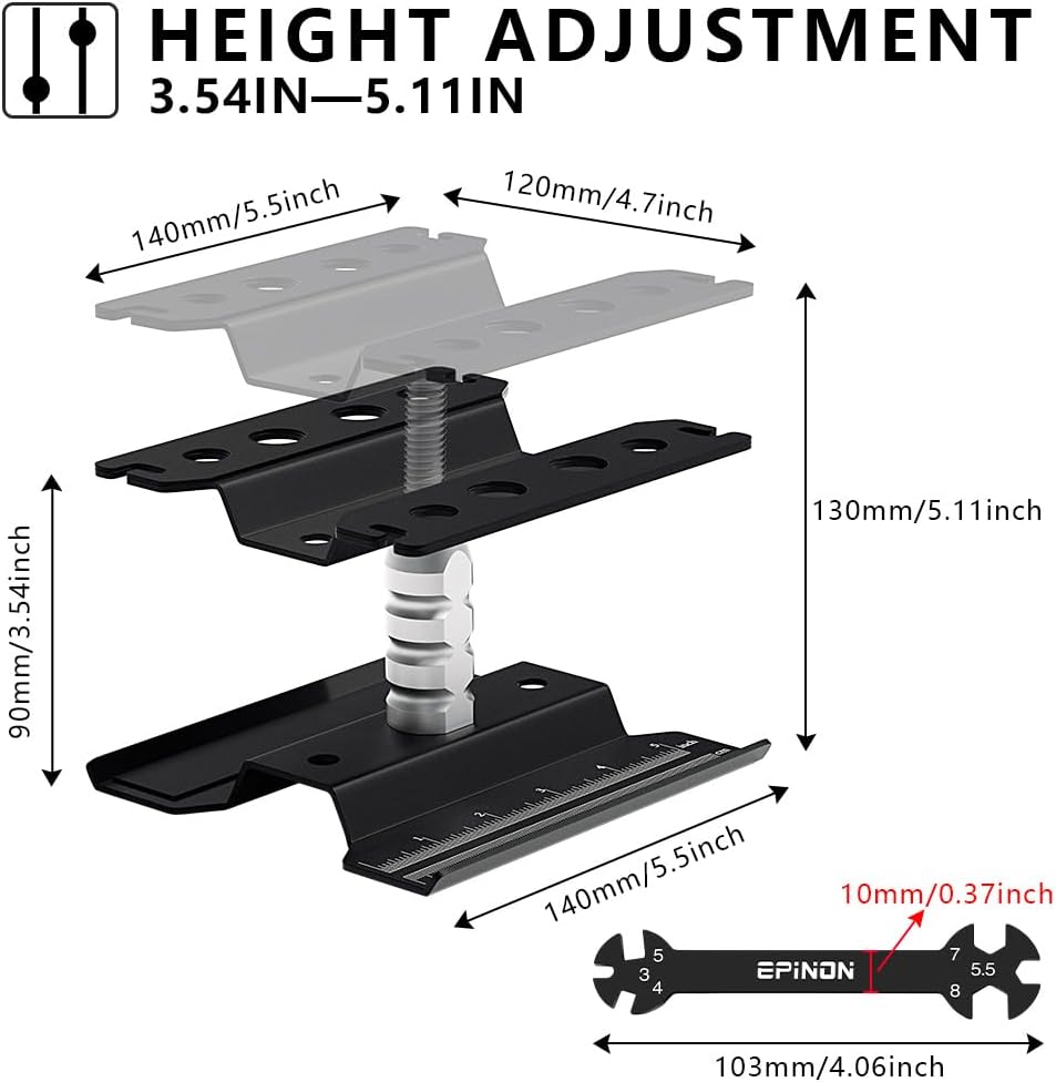 RC Car Repair Work Stand Repair Tool Set 360 Degree Rotation and 520 Pcs RC Screws Kit and RC Screwdrivers and Screws Pallet for 1/8 1/10 1/12 1/16 1/18 RC Car Crawler Truck Buggy (Black)
