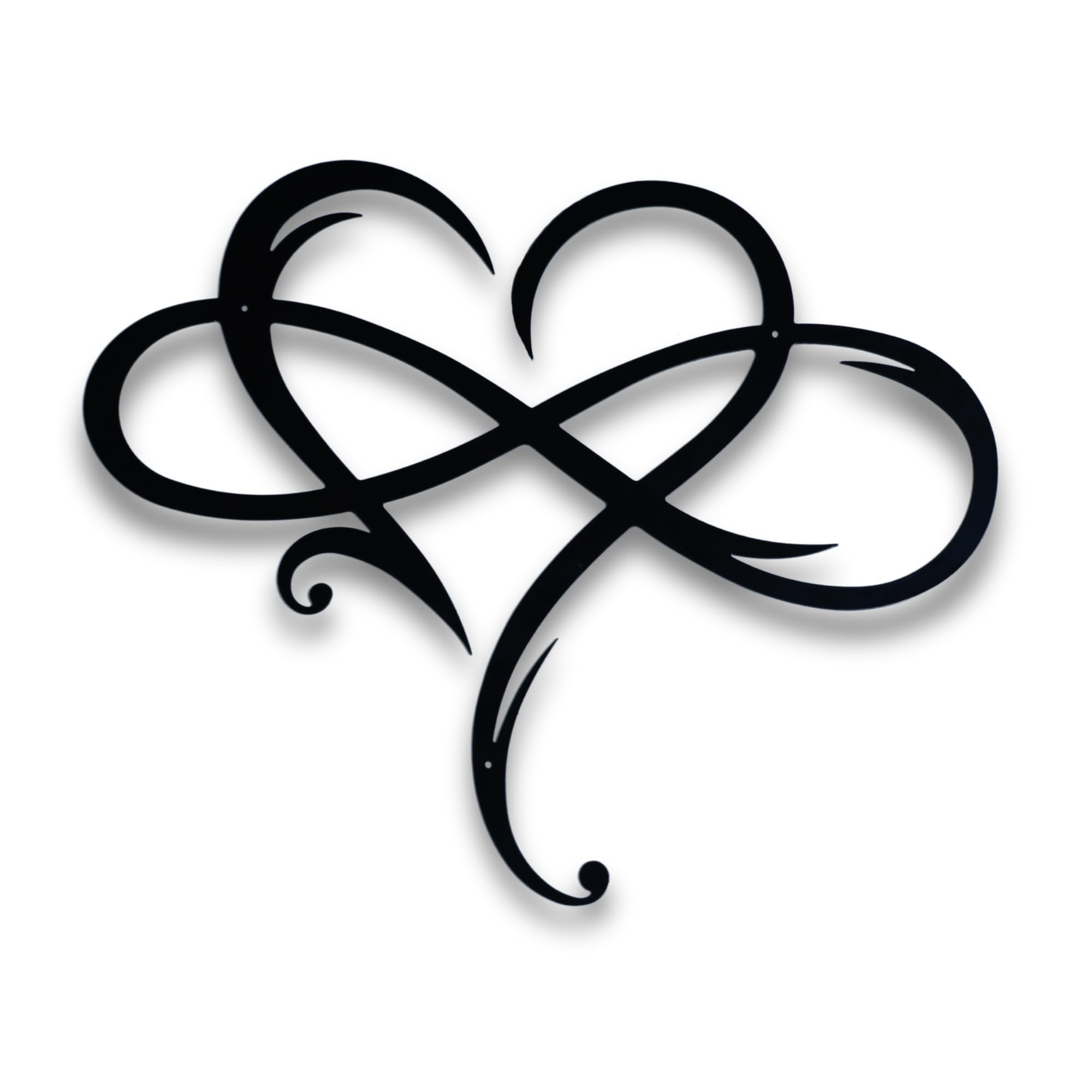 "Ejdeco Heart Wall Art - Metal Love Infinity Wall Decor – Romantic Modern Home & Office Decor for any Space - Gift Idea”-image-7