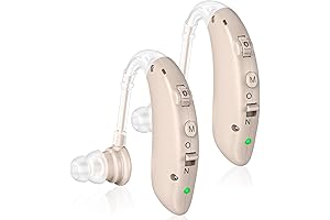 Rechargeable Hearing Aids for Seniors with Noise Cancelling