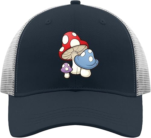 devor Gorra de dibujos animados con diseño de hongos para papá, sombrero divertido para mujer