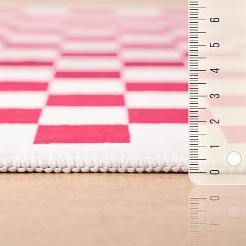 Miniatura 2 de TRUEDAYS Alfombras de 5 x 7 pies lavables a máquina con parte trasera antideslizante para sala de estar y dormitorio, alfombra de área grande a