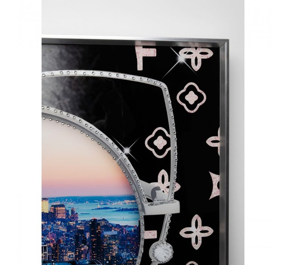 Kare Design Wandbild NY View, Mehrfarbig, 120x120 cm