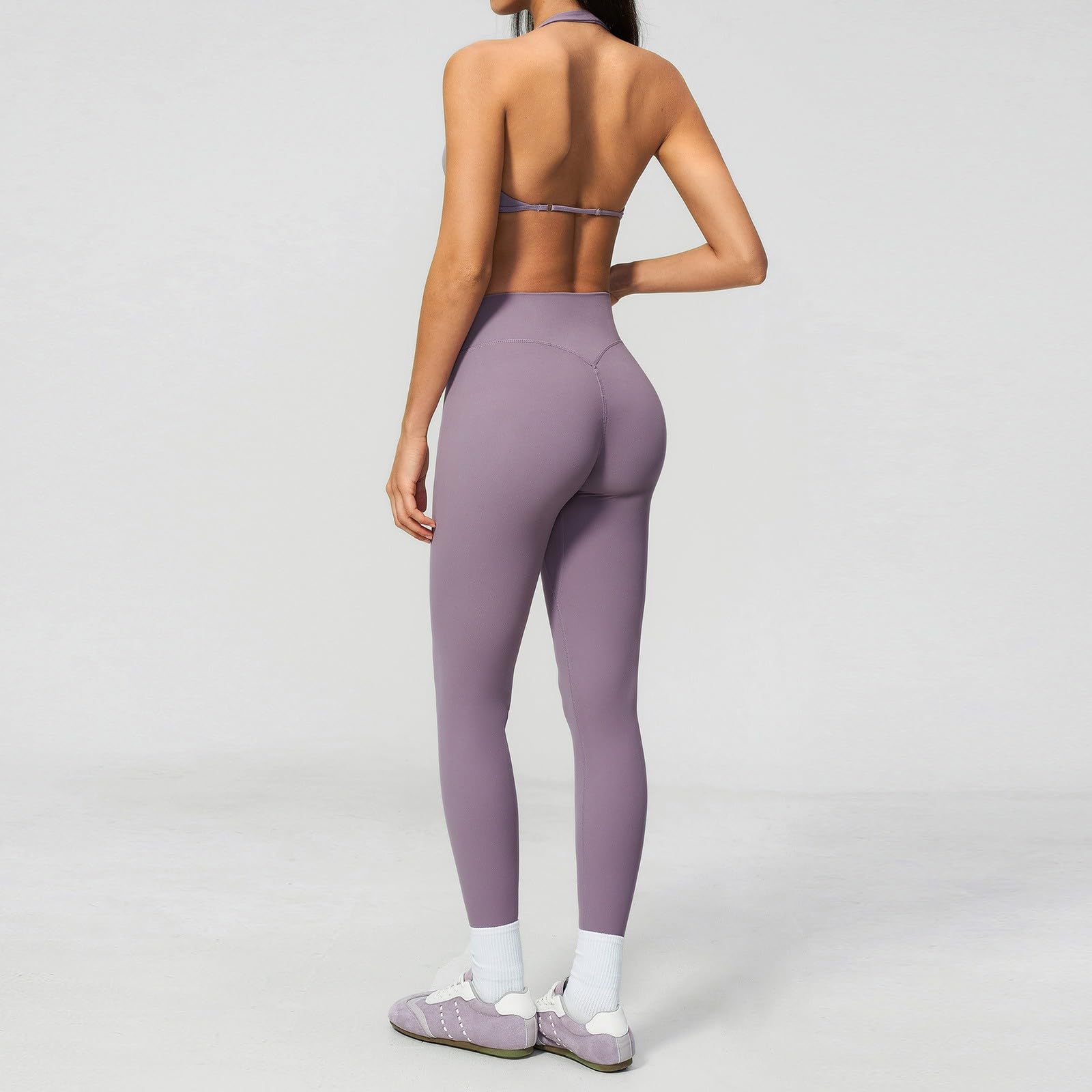 Trajes deportivos para mujer, conjunto de 2 piezas, conjunto de entrenamiento, camiseta deportiva y cintura alta, leggings de yoga, ropa de ocio, ropa deportiva, para el día a día