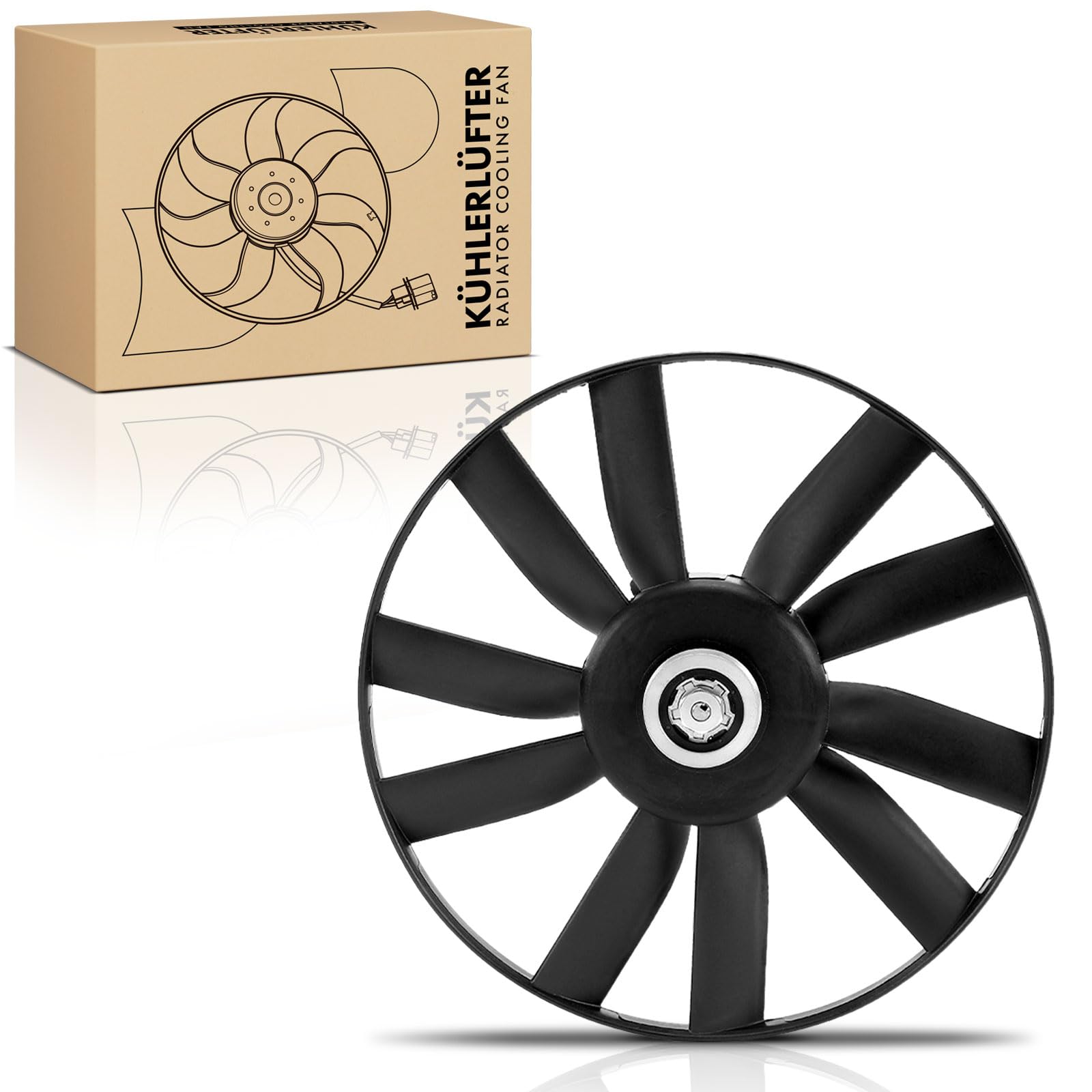 Frankberg Ventilador refrigeración del motor ventilador del radiador | Compatible con: P.a.s.s.a.t Variante 35I 3A5, Córdoba 6K1 6K2, Toledo I 1L2, Ibiza II 6K1, P.a.s.s.a.t 35I 3A2