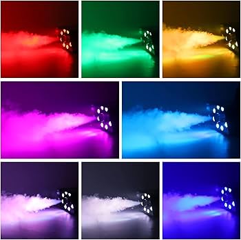 Amazon.co.jp: Zetsuto スモークマシン 700W フォグマシン 8LED 赤 緑