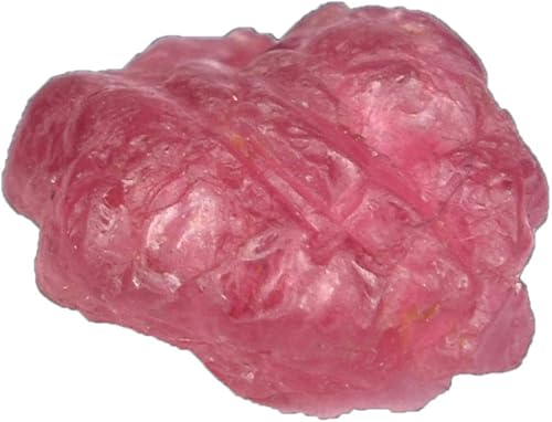 REAL-GEMS Piedra cruda de espinela rosa de cristal natural, espécimen mineral natural, cristal curativo, espinela áspera 1.15 ct piedra preciosa