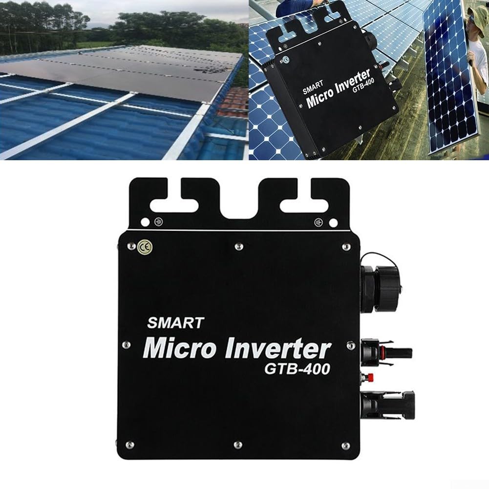 RANRAO GTB-400 400W Smart Micro Inverter Solar Inverter MPPT Solar Grid Tie Micro Inverter 110/220V for Solar Panel Balcony Power Station (220V), 1511950872