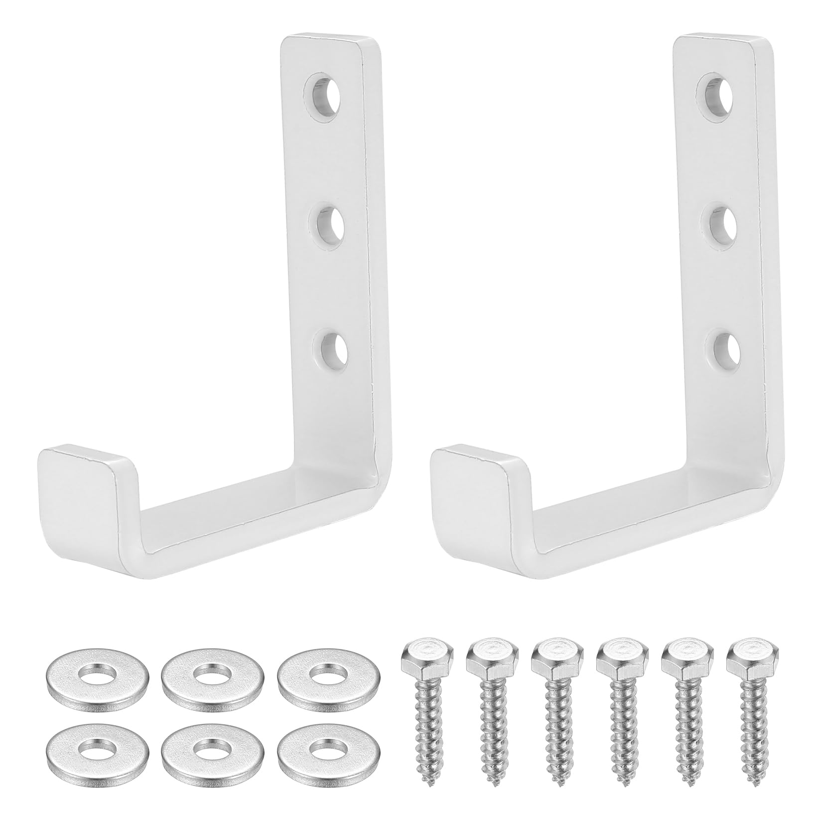 2 Pcs Garage Hooks for Hanging Heavy Duty Hooks Large Ladder Hooks, Garage Wall Hooks for Hanging Shed Hooks