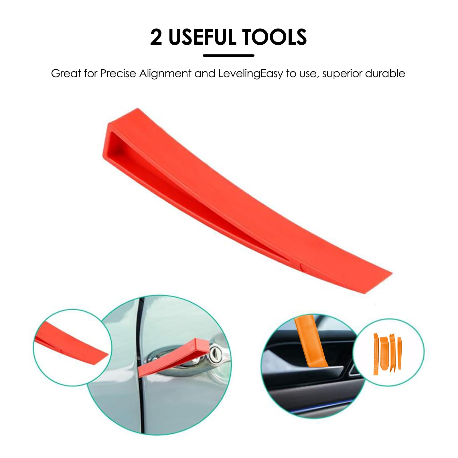 Kit d'outillage Professionnel pour Voiture, 13 pièces avec Long Manche, Pompe à Coin d'air, cale sans Trace, Gants, Indispensable en Cas d'urgence，Ventilateur Variable