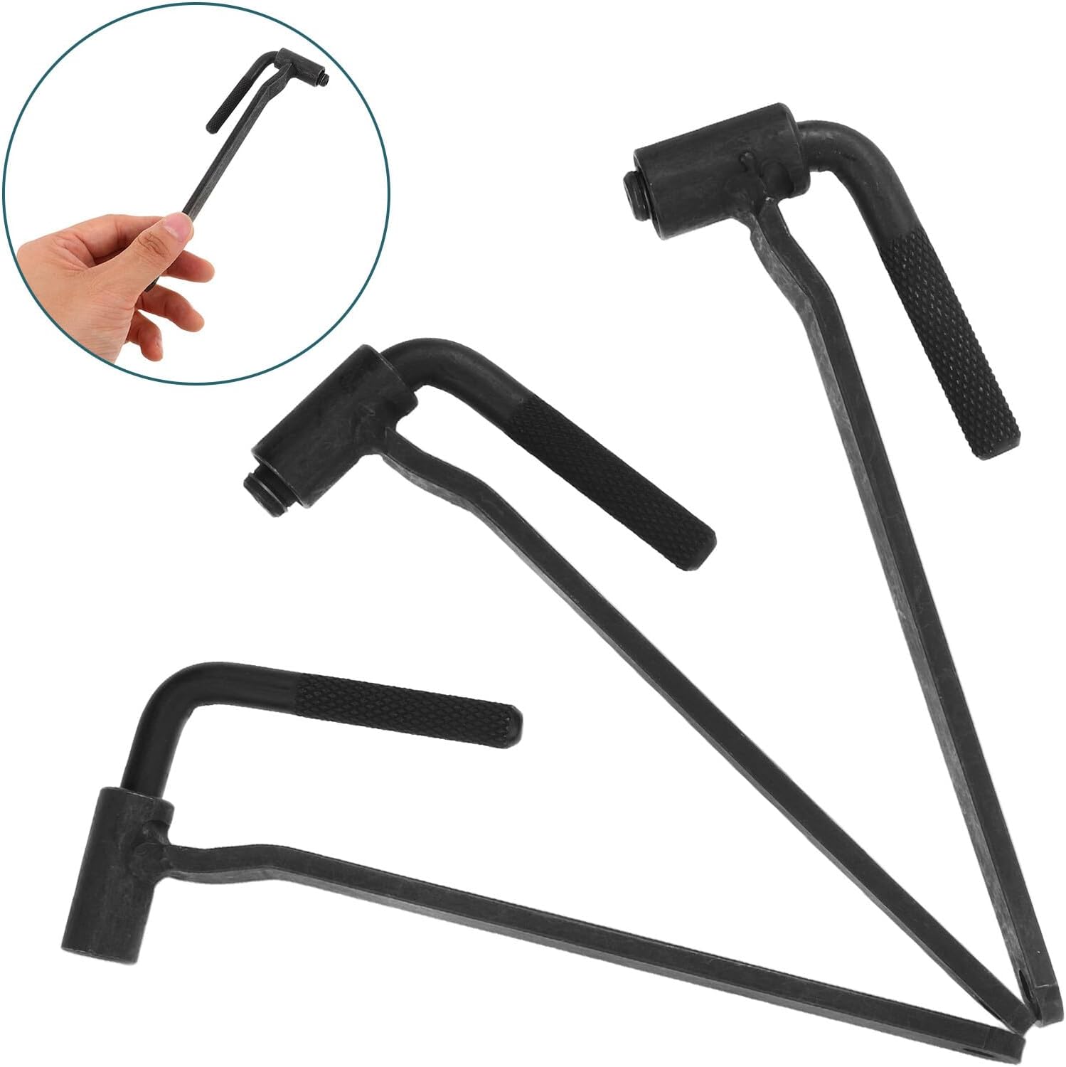 Unomor 3pcs Motorcycle Engine Valve Adjustment Tool Set 8mm 9mm 10mm Valve Screw Repair Wrench Kit Tappet Installation and Removal