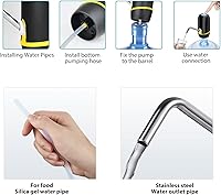 Vista 6 de Dispensador de agua para botella de 5 galones, bomba eléctrica inteligente, bomba de agua portátil para botellas de 2 5 galones, agua rápida