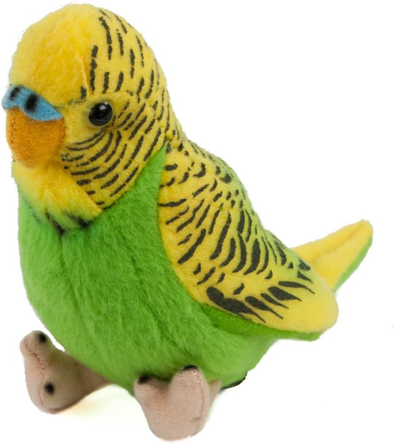 Cuddly toy Tolly 12 cm plush toy green/yellow plush bird