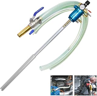 FIRSTINFO A1181US Pneumatic High Flow Oil Barrel Drum Pump, Two-Way Air Operated Oil Transfer Extractor & Dispenser (1:1) for 50 Gallon (200 Liter) Metal Tank