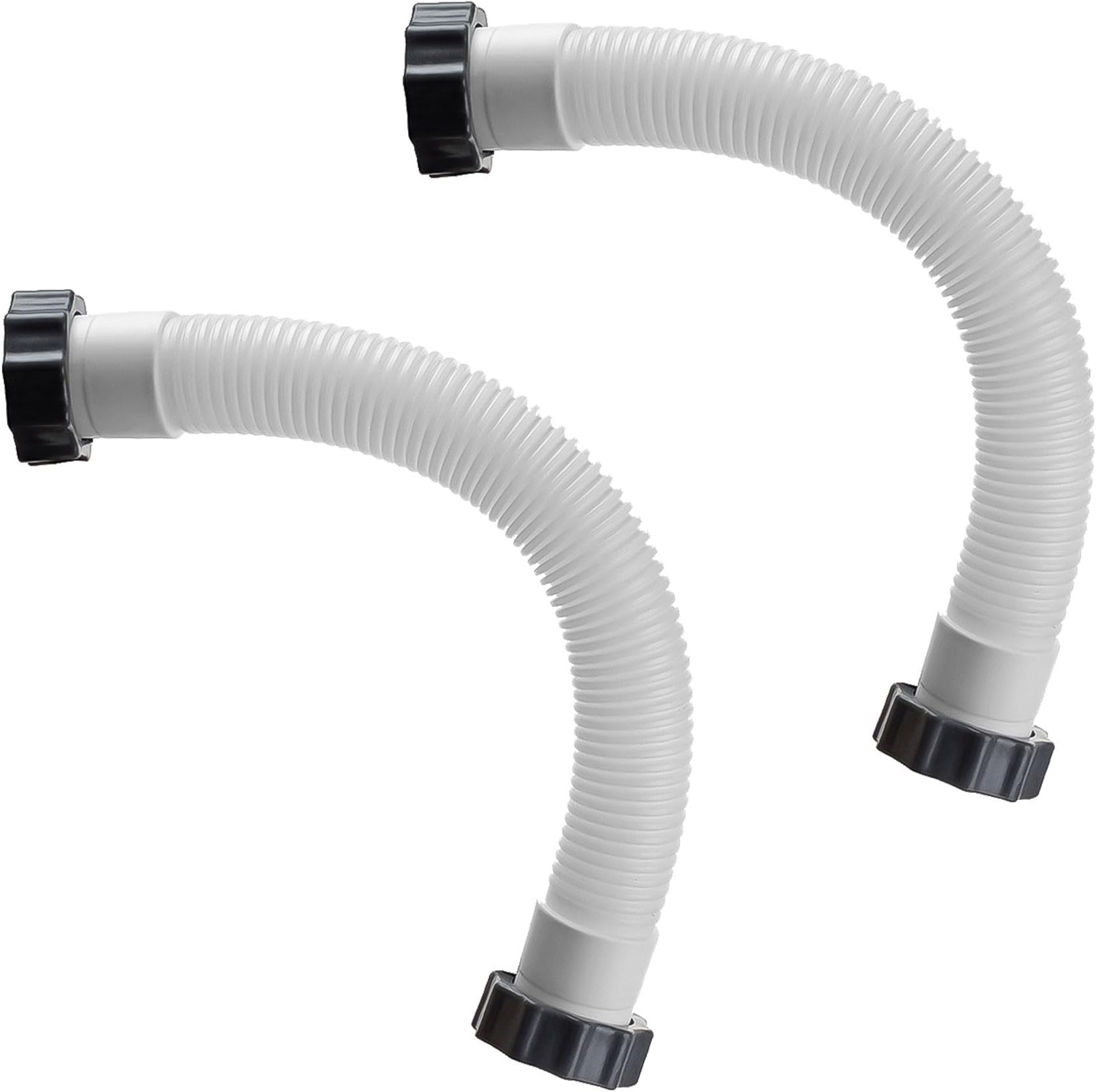 Feegow 16 inch Swimming Pool Hose,Pool Sand Filter Pump Hose for Intex Filter Pump, Brine System and Sand Filter Replacement Part Number 11388 11535,2pcs