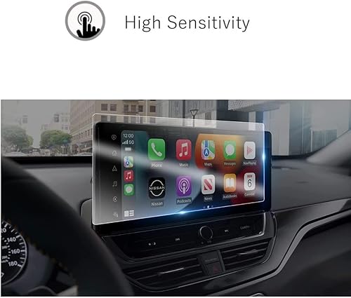 Miniatura 5 de Protector de pantalla de vidrio templado para Nissan Altima 2023-2025 pantalla táctil de 12.3 pulgadas | HD transparente, antirreflejo, resistente a