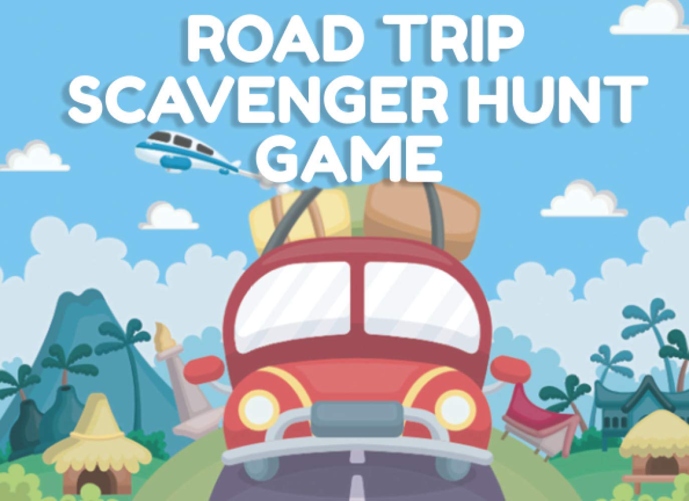Road Trip Scavenger Hunt Game: Road Trip Essentials For Kids Travel Game To Find Signs While In The Car