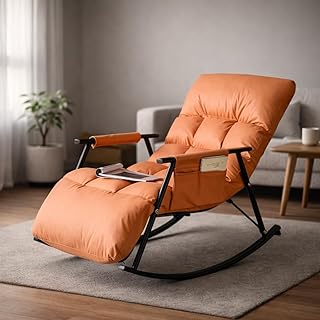 Deep Sleep Fabric Rocking Recliner Chair with Swivel Base