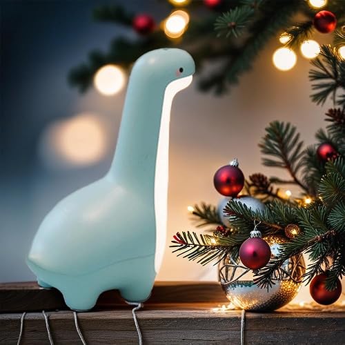 Luz nocturna de dinosaurio, lámpara de noche ajustable para niños y niñas, lámpara de dormir recargable por USB, con control táctil, lindo regalo de