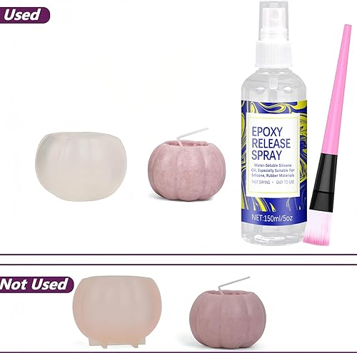 Miniatura 3 de 2 unidades de 5.1 fl oz de aerosol de liberación de moho para moldes de resina, liberación de silicona a base de agua y protector para moldes de