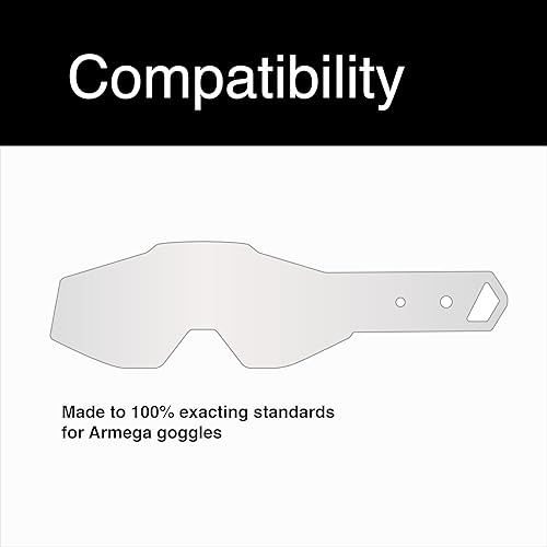 Miniatura 10 de 100% Standard Tear-Offs - Racecraft 1, Accuri 1, Strata 1 Compatible