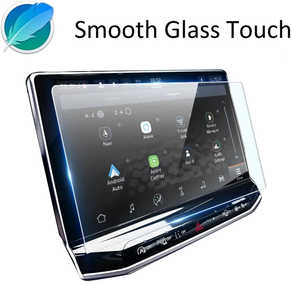 wonderfulhz screen protector compatible with 2022 compasscompass uconnect 5 system 10 1 inch touch screenanti glare scratchshock resistantpremium