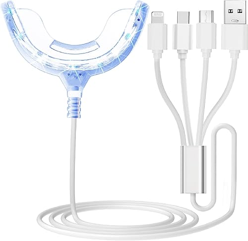 Luz aceleradora de blanqueamiento dental 16 veces más potente luz LED azul bandeja bucal para blanqueamiento dental bandejas de luz potenciadora