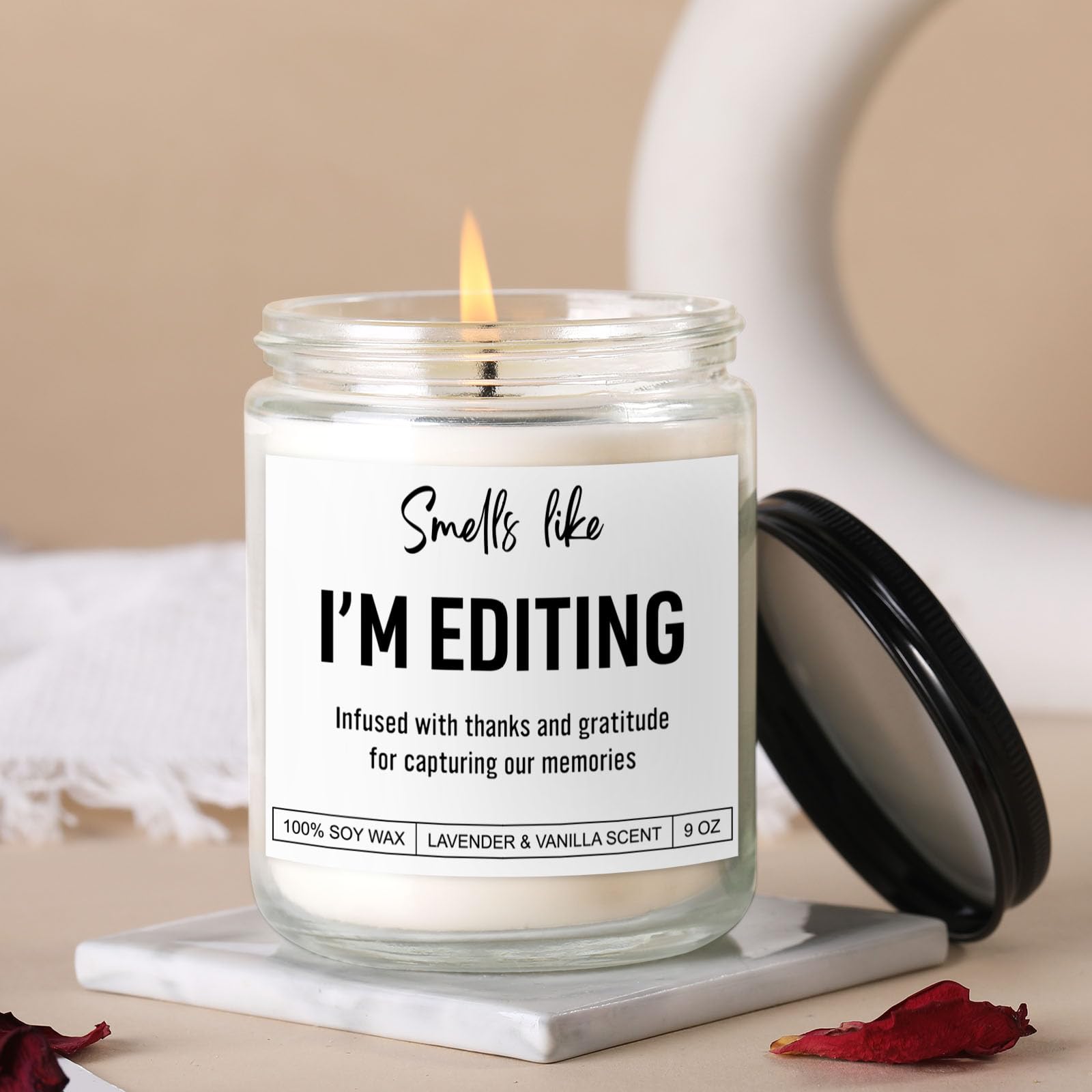 Candle, Photography Gifts for Photographers Men, Women, Photographer Gifts, Graduation, Cool Funny Presents for Photographers, Wedding, Camera Lovers, Videographer, Video Editor, Film Maker