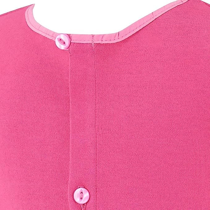 Special Kids Adaptive Clothing Dungarees, Scratch Sleeves Button Back Ankle Length Footless Dungarees, Soft Woven Cotton - Image 4