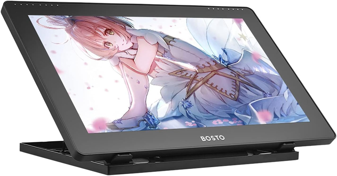Irfora 16HDT Portable 15.6 Inch H-IPS LCD Graphics Ding Tablet Display Port acitive Touchscreen 8192 Pressure Level Active Technology USB-Powered Low Consumption Ding Tablet with
