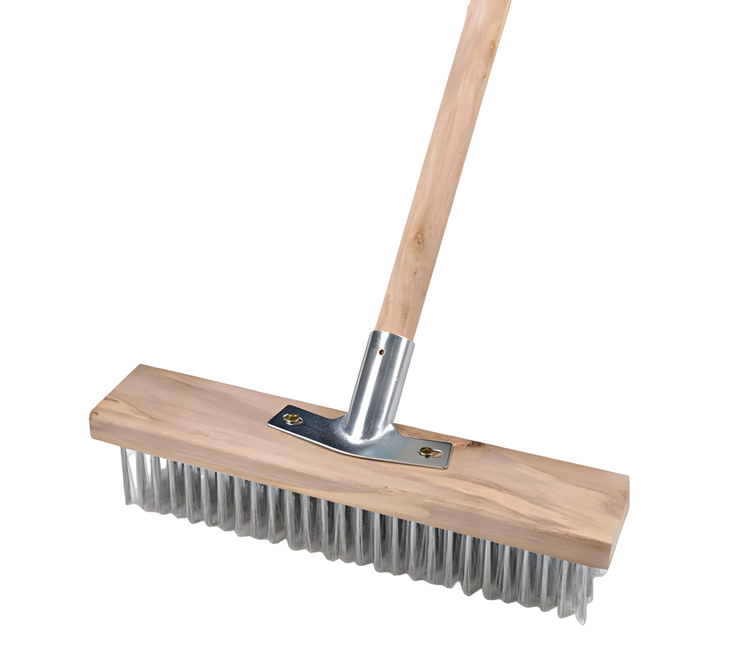 HOMSLECTO Stainless Steel Wire Heavy Duty Brush 20 inch, Durable Metal Wooden Brush for Swimming Pool, Terrace, Backyard, Bathroom, Garden, Paver Block (Moss, Weeds, Stubborn Stains Cleaning) (B0CV21YPBY) Amazon Price History, Amazon Price Tracker