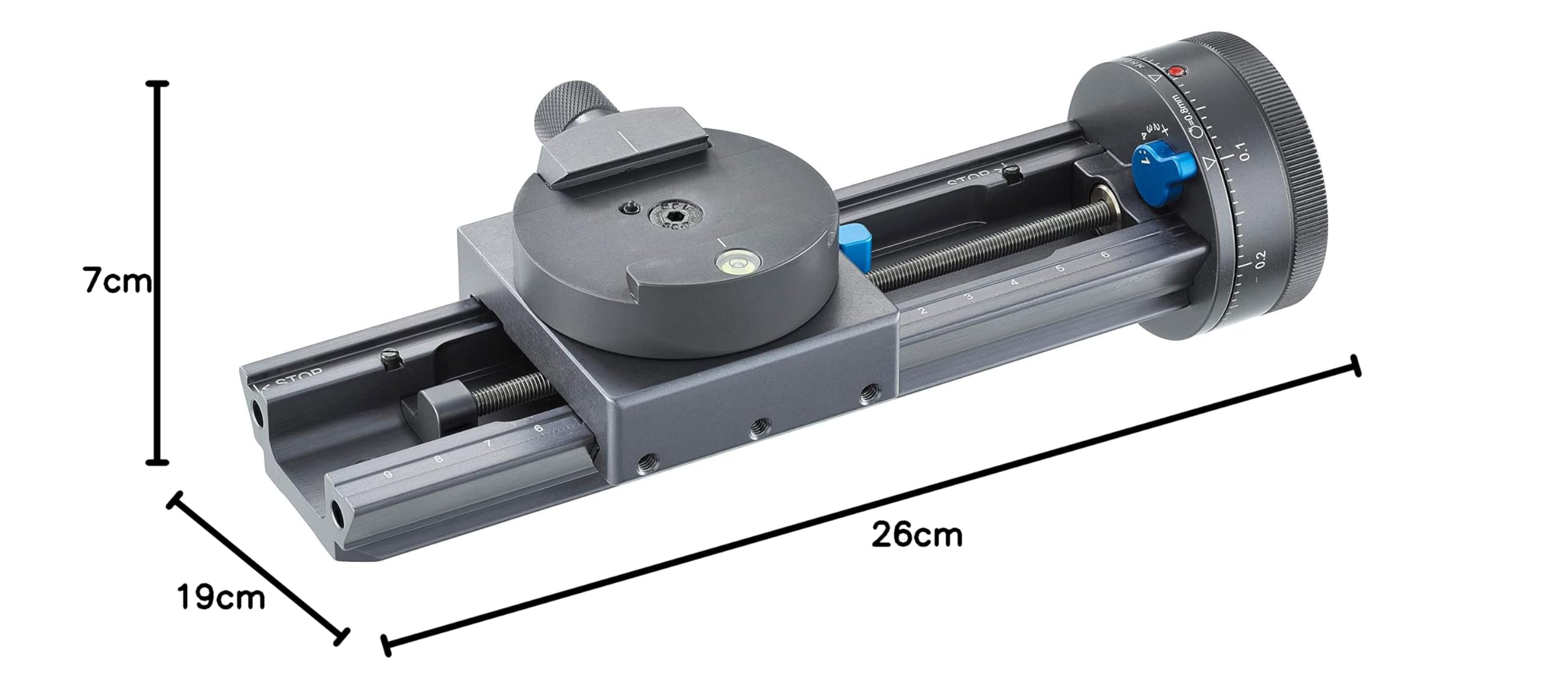 Novoflex Castel M Chariot de réglage avec molette de Mise au Point