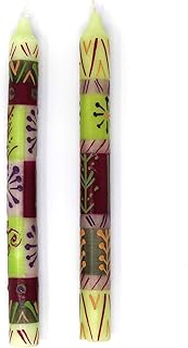 Nobunto Hand Painted Candles in Kileo Design (Pair of tapers)