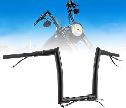 Pre-wired 12" Ape Bars for 14-22 Sportster, 12-17 Dyna Softail