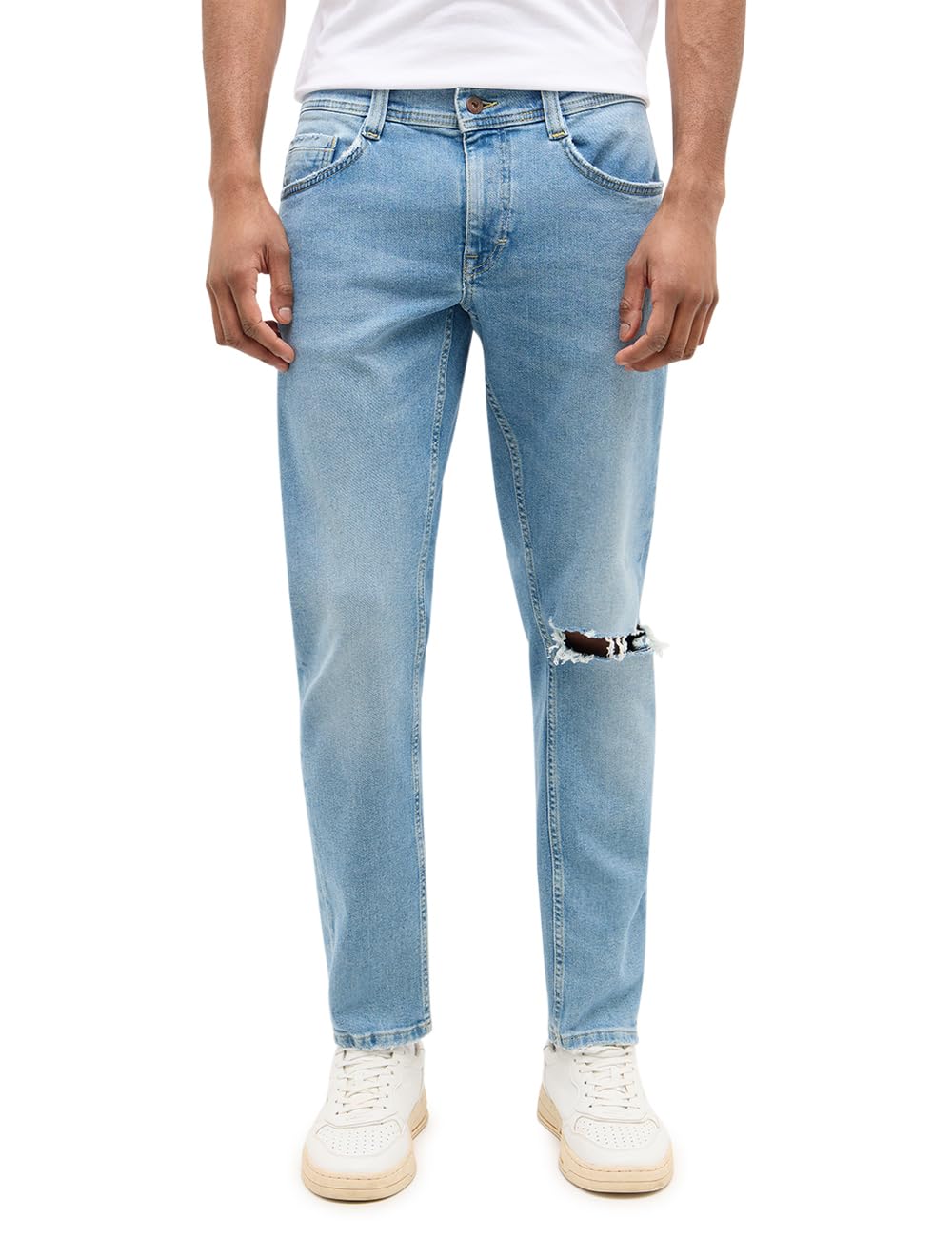 MUSTANG Men's Style Oregon Slim Jeans, mid-Blue, 32 W/32 L