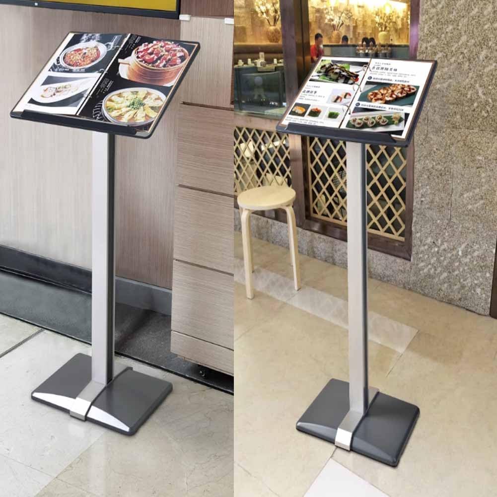 Sign Holder Stand - Detachable Page Turning, Punch Design Indoor Outdoor Standing Display - Notice Bulletin Stands for Business, Retail & Events