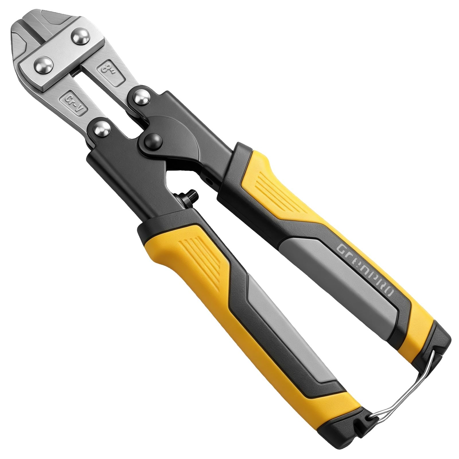 GRENPRO 8-Inch Mini Bolt Cutter, Compact Wire and Cable Cutting Pliers