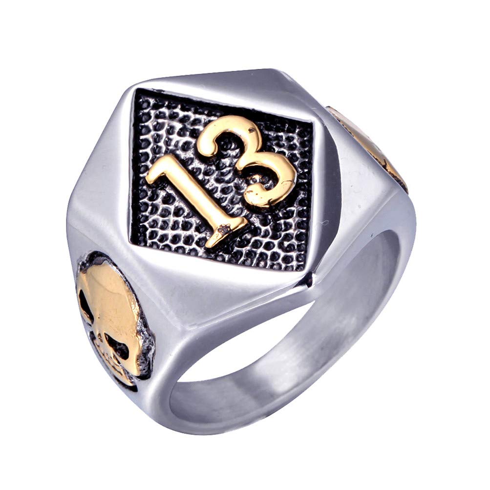 OAKKY Heren roestvrij staal 8 mm cool vreselijke schorpioenen draaibare biker ring gotische punk schorpioen sterrenbeeld angst fidget band, Metaal, Metaal