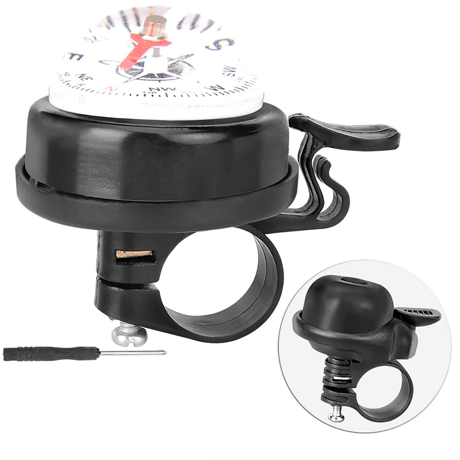 4 Pz Vintage Horn Compass Accessori Bicicletta Campanello Universale Bicicletta Super Forte Mountain Bike Campanello Rosso