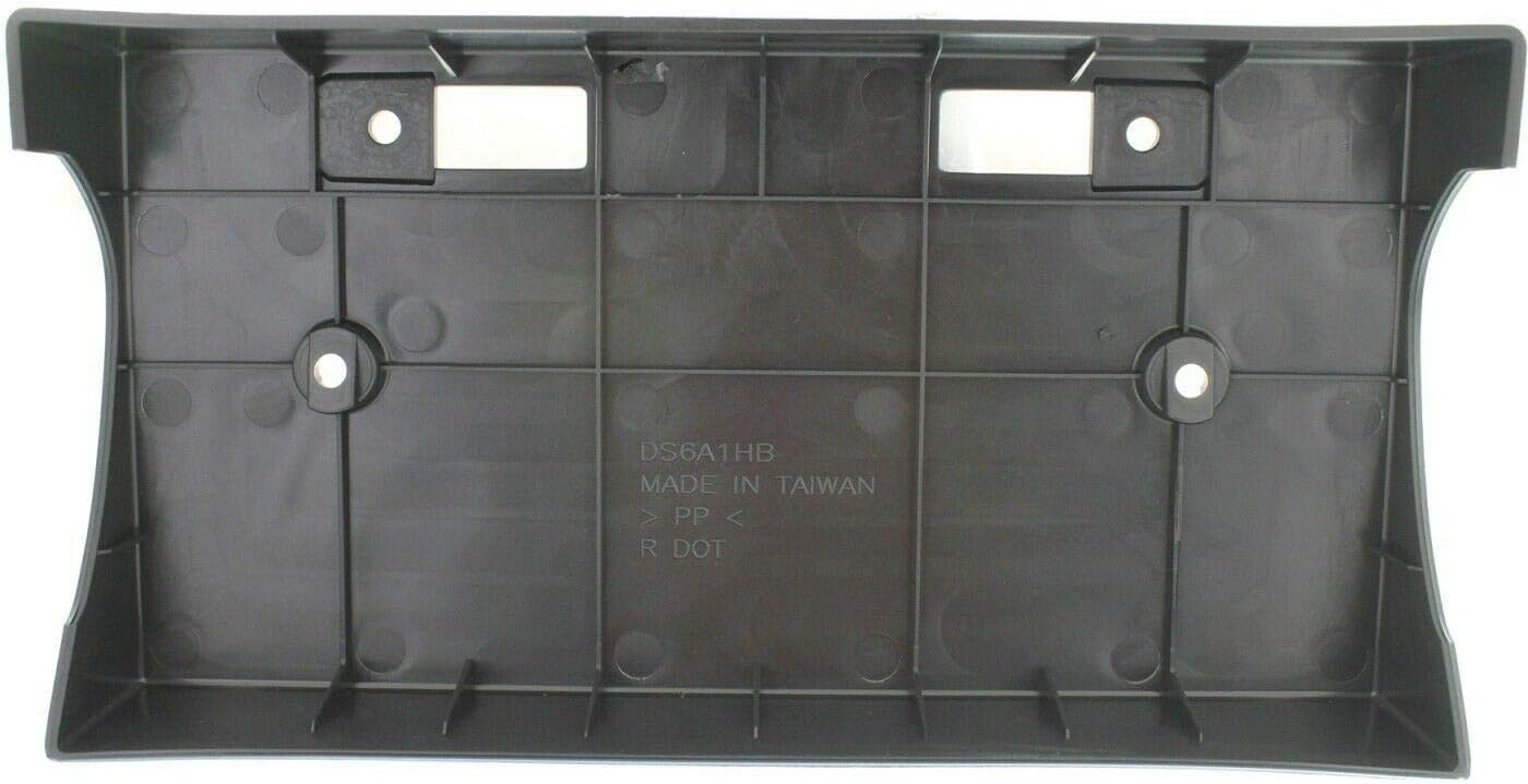 DAT AUTO PARTS Front Bumper License Plate Mounting Bracket Tag Holder Replacement for 2009-2015 Nissan Xterra Black Textured Plastic NI1068125 96210ZL00A