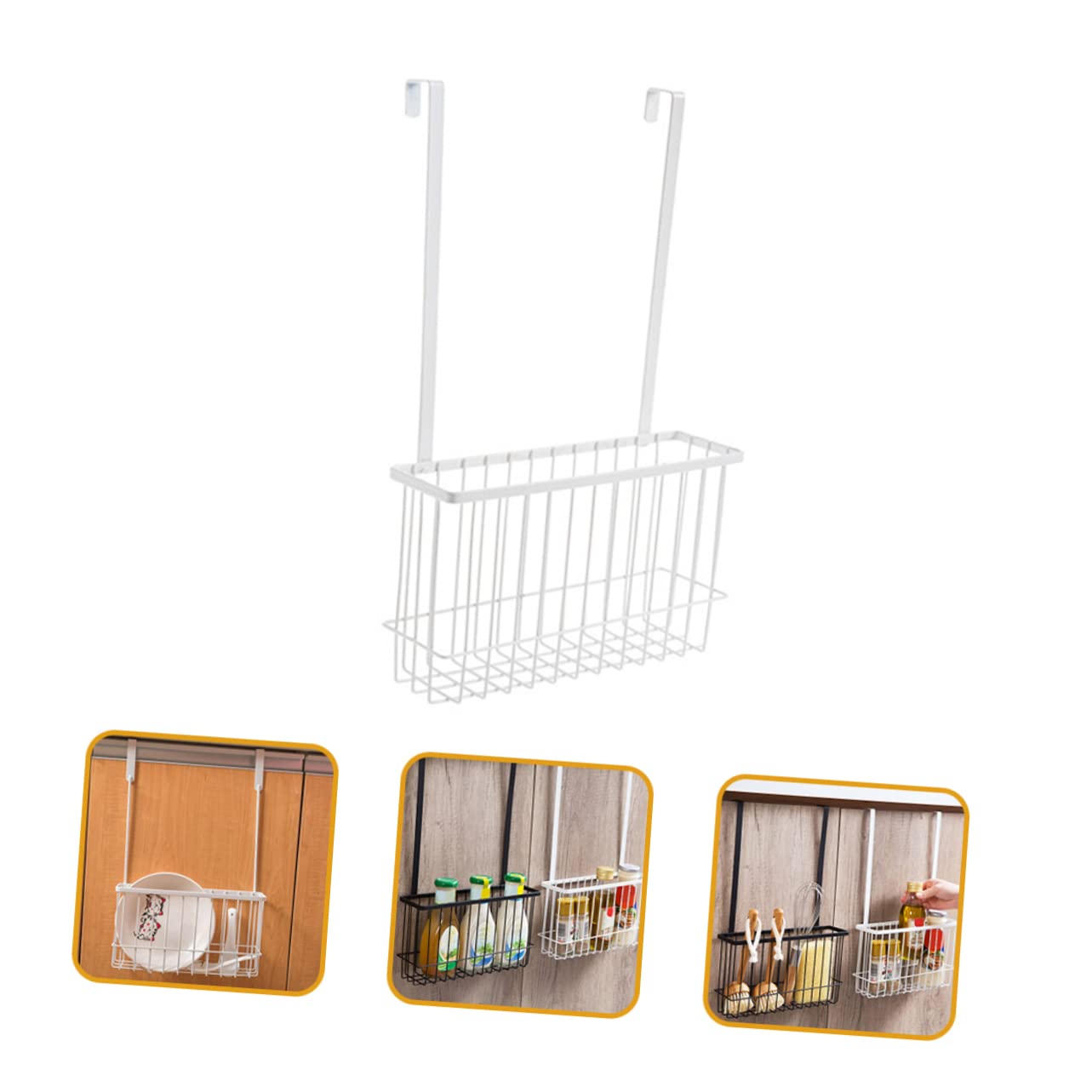 OFFSCH Cabinet Door Storage Organizer Wire Basket for Kitchen over Door Hanger