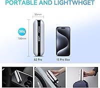 Vista 6 de CYCPLUS Electric Air Compressor Portable Bicycle Pump Car Tire Inflator, Max 150 PSI, Auto Shut-Off Air Pump with Presta and Schrader Valves for All