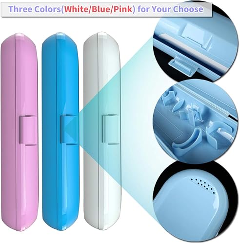 Miniatura 3 de Estuche de viaje para cepillos de dientes eléctricos Oral-B, 4 fundas para cabezales de cepillo de dientes compatibles con cabezales de cepillo de