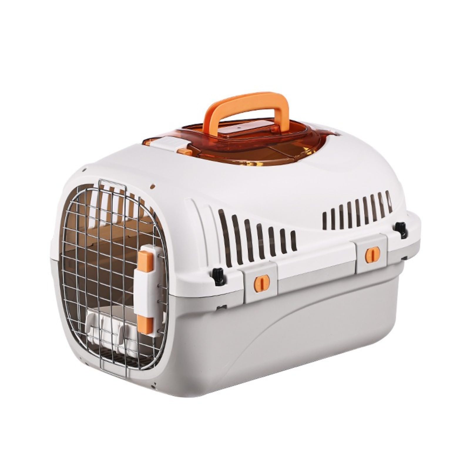 Trasportino Rigido per Gatti e Cani, Ideale per Viaggi,Trasportatore Leggero per Animali Domestici, Custodia per Viaggio Omologata per Aereo con Struttura Robusta e Design Traspirante,