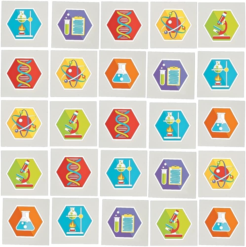 Science Party Temporary Tattoos Set – Educational & Fun Temporary Tattoos for Kids – Perfect for Science Parties Events Learning Activities and Celebrations – 1.5 Inches – 72 Pieces